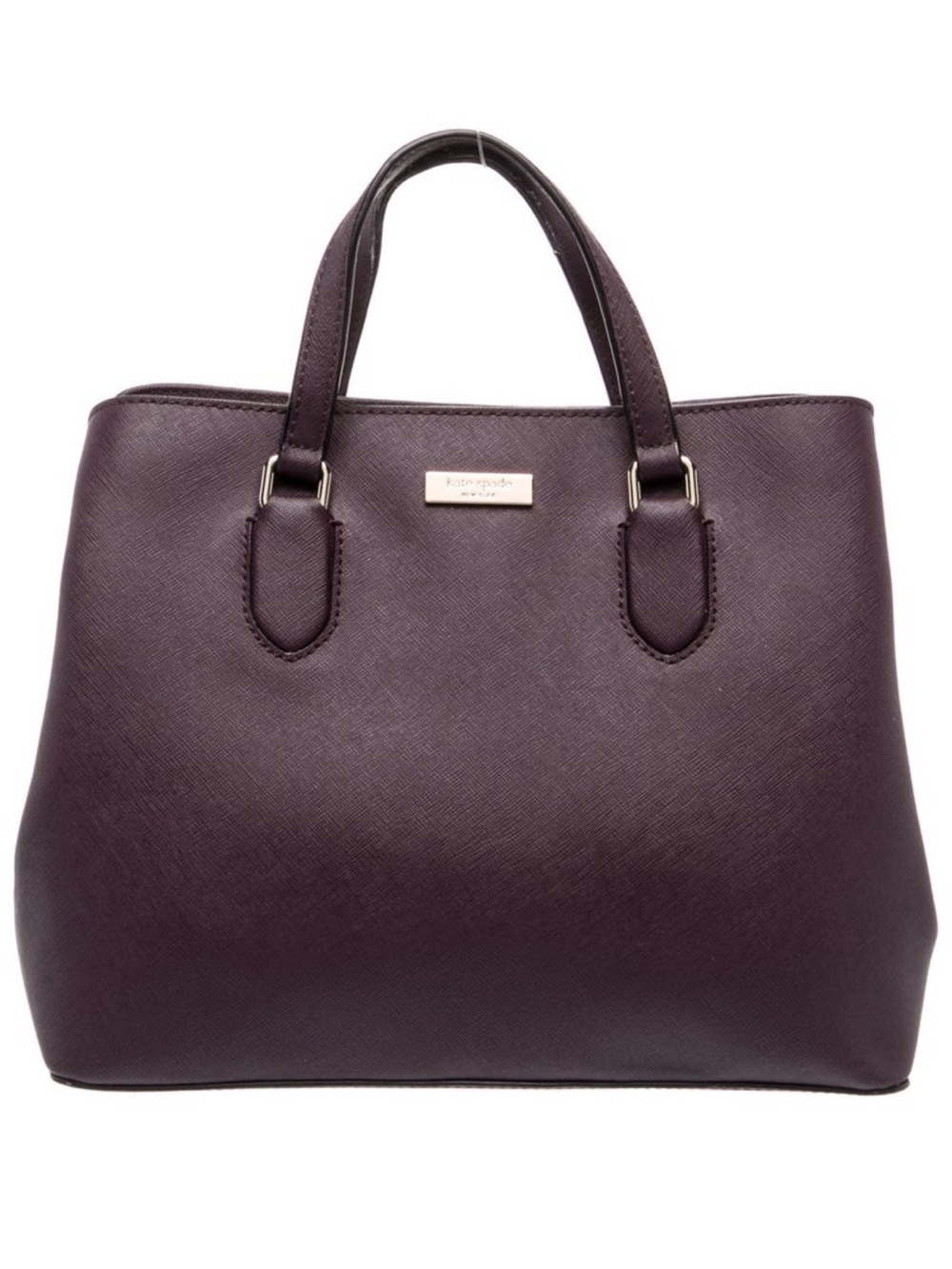 Kate Spade New York Laurel Way Evangelie Handbag Purple Saffiano Leather